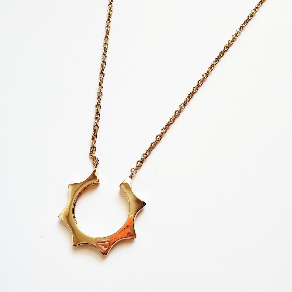 Stitch Fix Shermineh Spiked Crescent Necklace